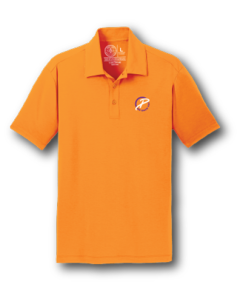 We Back Pat Orange Polo
