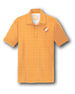 Mens We Back Pat Gingham Polo