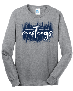 ADULT Watercolor Mustang Long Sleeve Tee