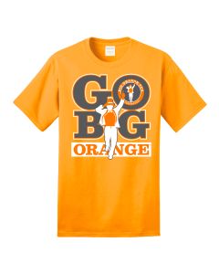 SS Adult Tee. Big Orange Tux - Go Big