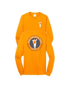 SS LS Adult Tee. Big Orange Tux - Undefeated