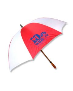 WBIR Mulligan  Golf Umbrella - Red/White